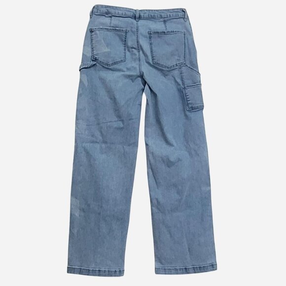 Celebrity Pink Distressed Wide‑Leg Jeans | Women’s Size 9 | Streetwear Casual - Picture 6 of 6